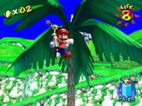 une photo d'Ã©cran de Super Mario Sunshine sur Nintendo Gamecube